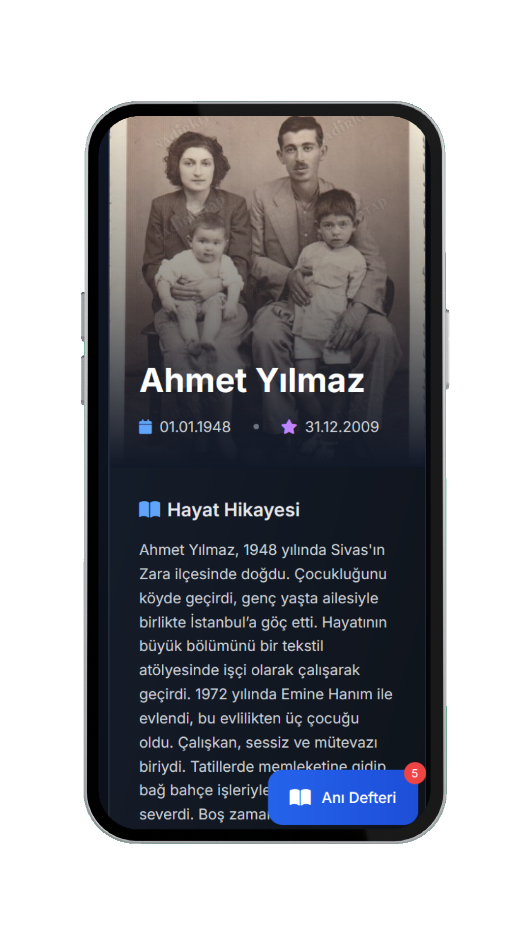 Biography Page